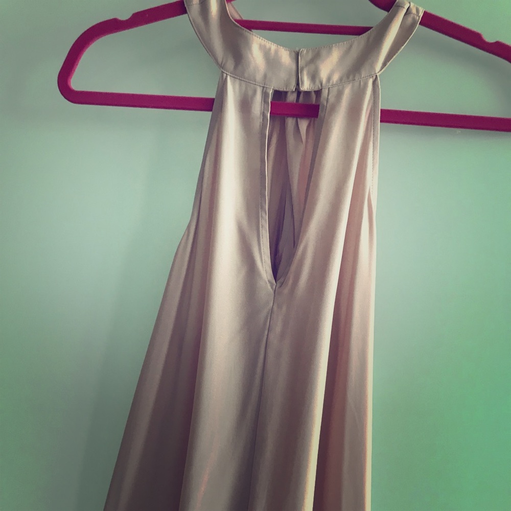 Lush sleeveless blouse—blush color